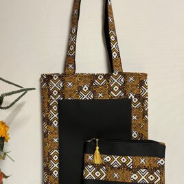 Ensemble tote bag et pochette taille L